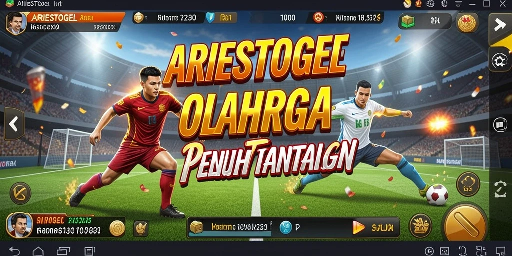 Tampilan gameplay ARIESTOGEL yang menegangkan dan penuh aksi.