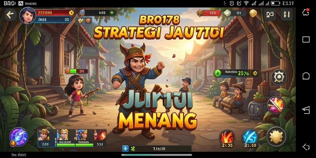 Tangkapan layar BRO178 menampilkan aksi strategis yang mendebarkan.