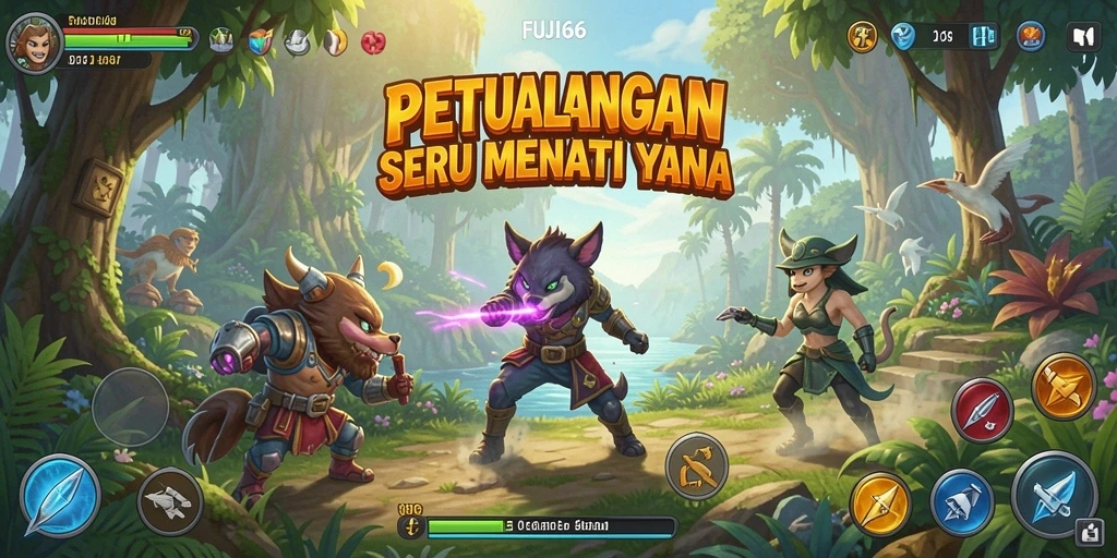 Tampilan gameplay <strong>FUJI66</strong> yang memukau dalam petualangan seru.