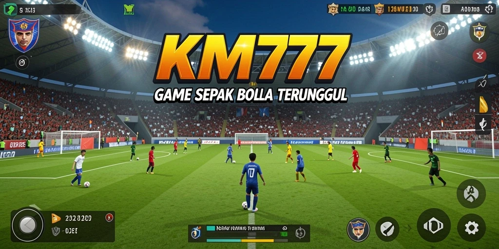 Tampilan gameplay KM777 yang menarik dan penuh aksi sepak bola.