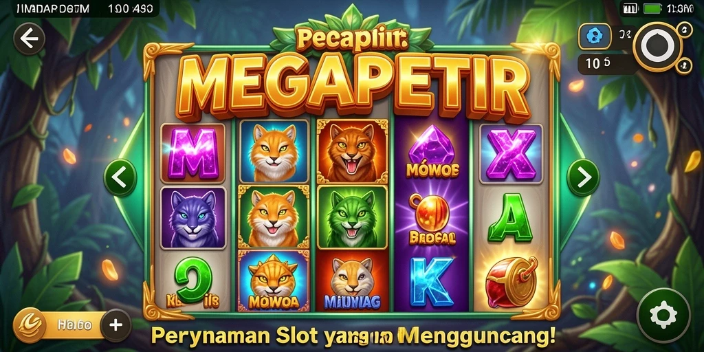 Gameplay seru MEGAPETIR dengan tema Slot yang menarik.