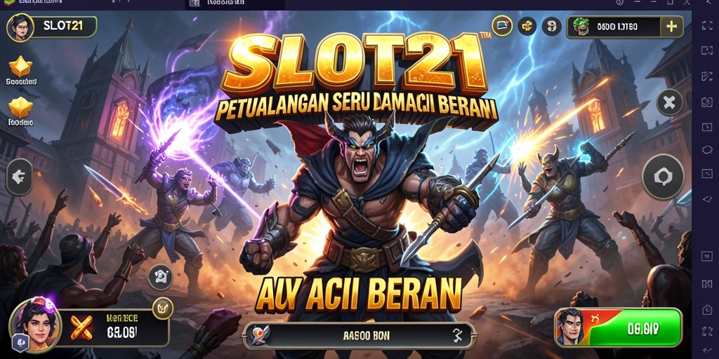 Tampilan gameplay SLOT21 yang seru dan mengasyikkan di level menengah.