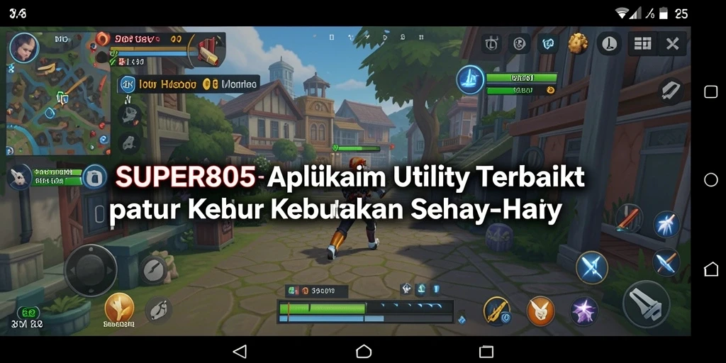 Tampilan antarmuka SUPER805 yang intuitif dan mudah digunakan.