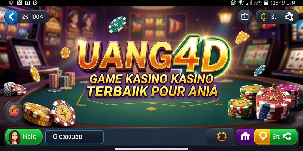 Screenshot utama UANG4D menampilkan gameplay kasino yang seru dan dinamis.