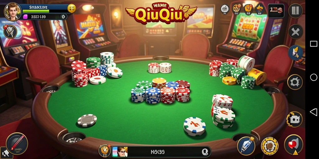 Tangkapan layar gameplay QiuQiu yang menarik dari WAK89.