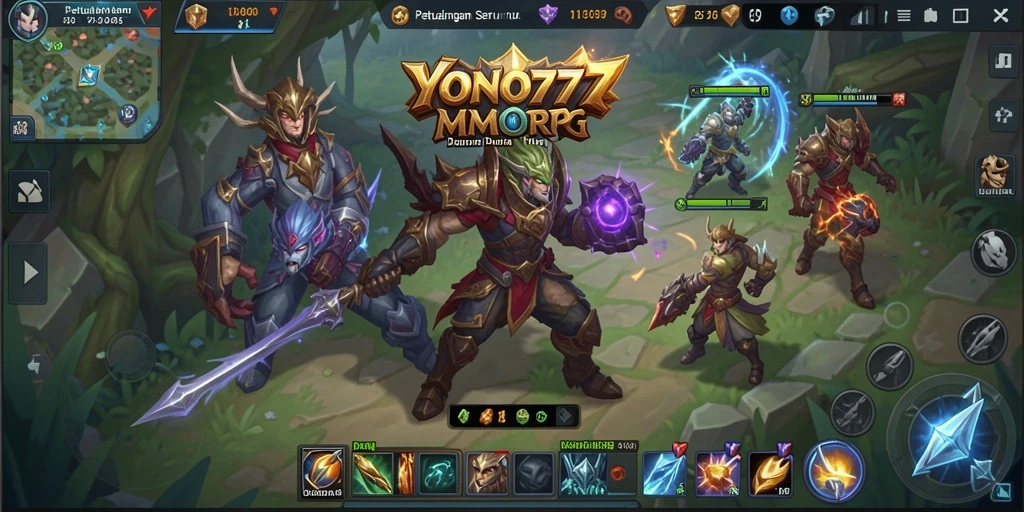 Screenshot YONO777 yang memperlihatkan gameplay seru MMORPG.